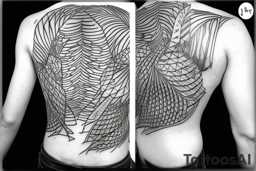spine jungle tattoo idea