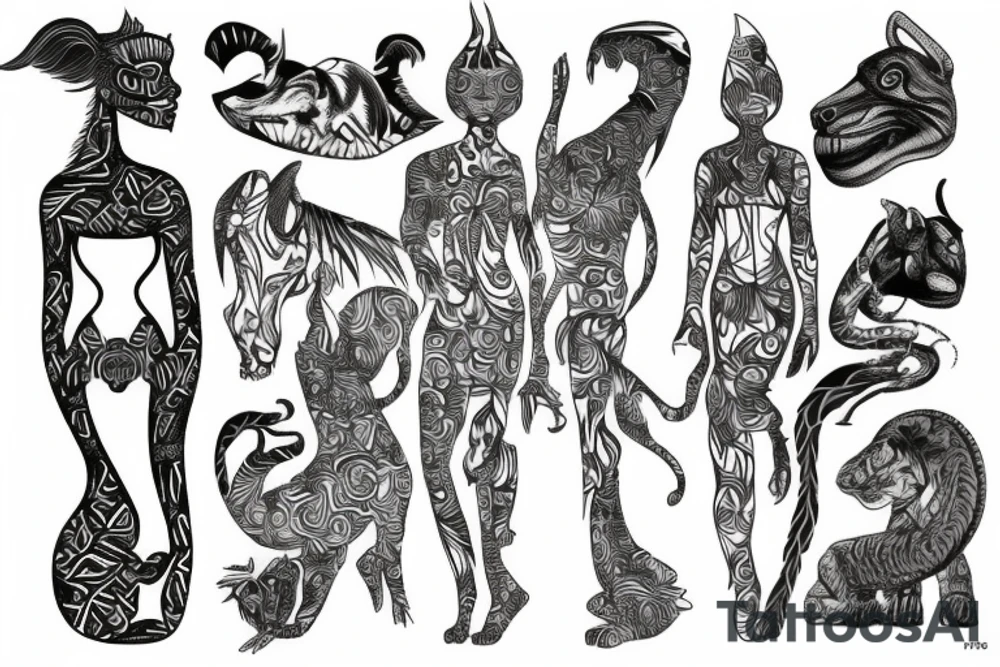 spine jungle tattoo idea