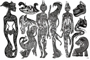 spine jungle tattoo idea