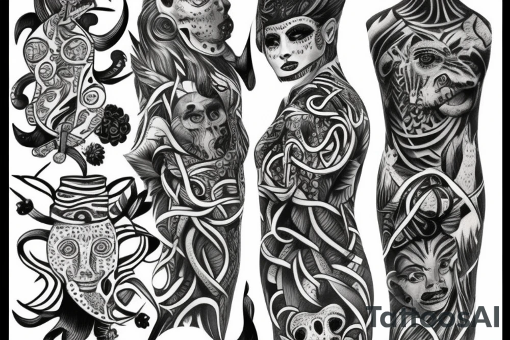 spine jungle tattoo idea