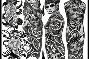spine jungle tattoo idea