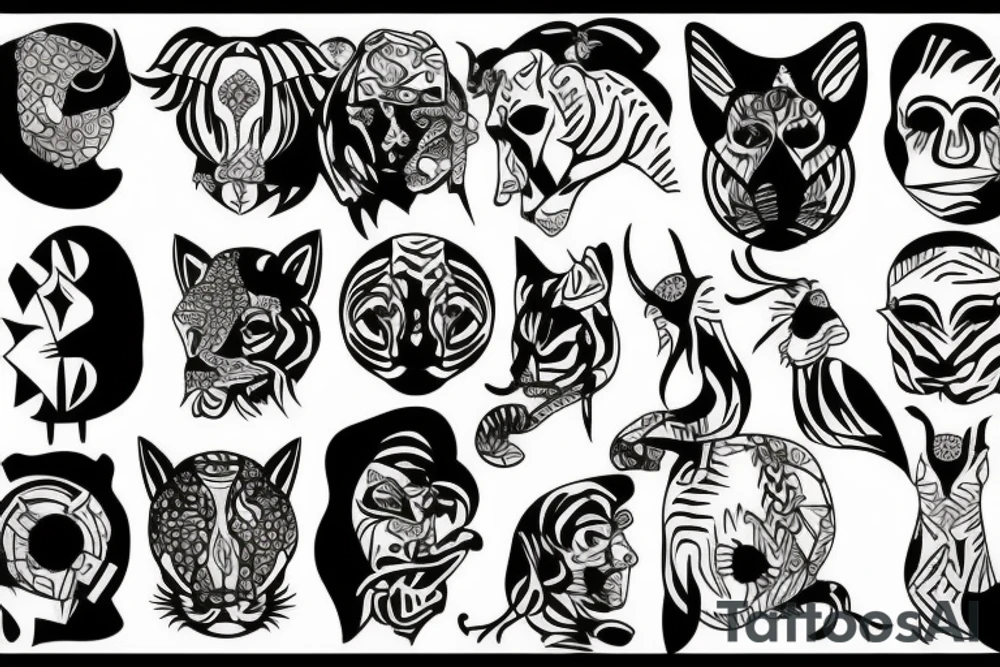 jungle tattoo idea
