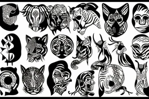 jungle tattoo idea