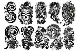 Fit woman from the back tattoo idea