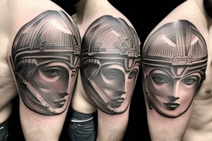 Greek Helmet tattoo idea