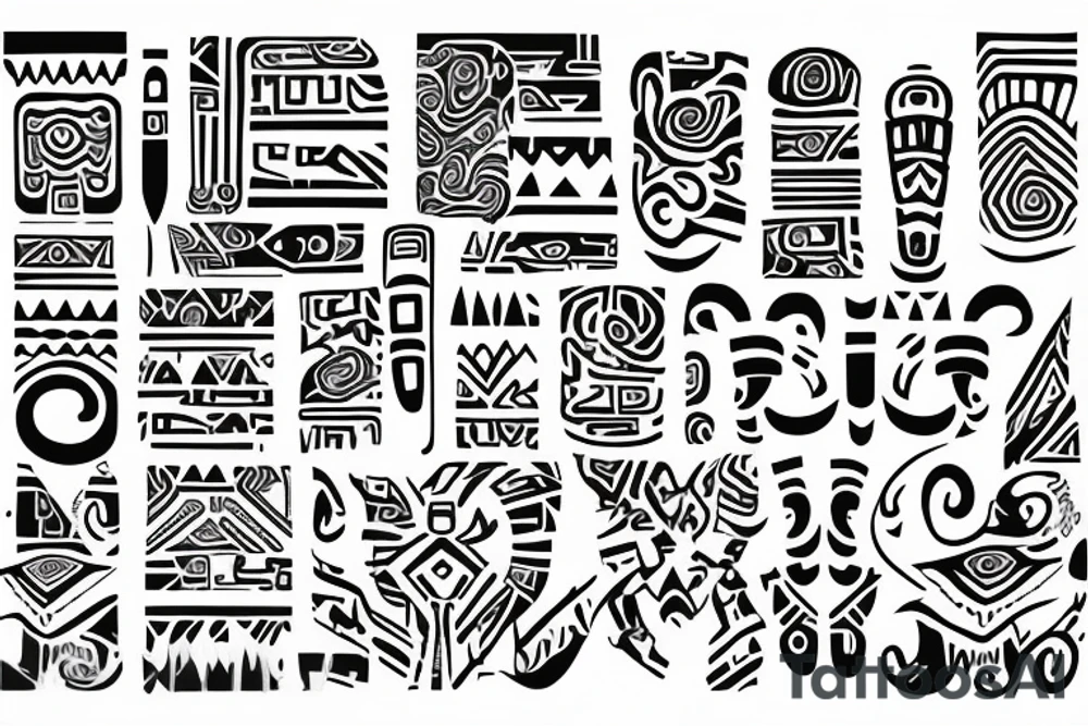 The date 10/10/1968 disguised as a vertical tribal symbol, with gay pride colors embedded. tattoo idea