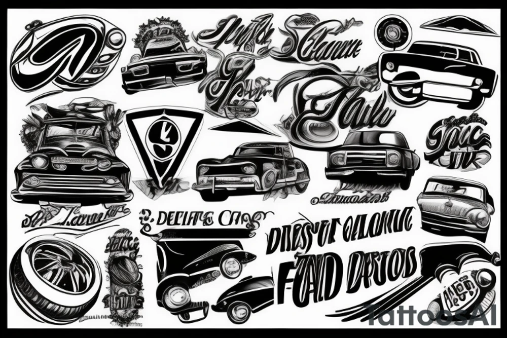 cars tattoo idea