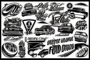 cars tattoo idea