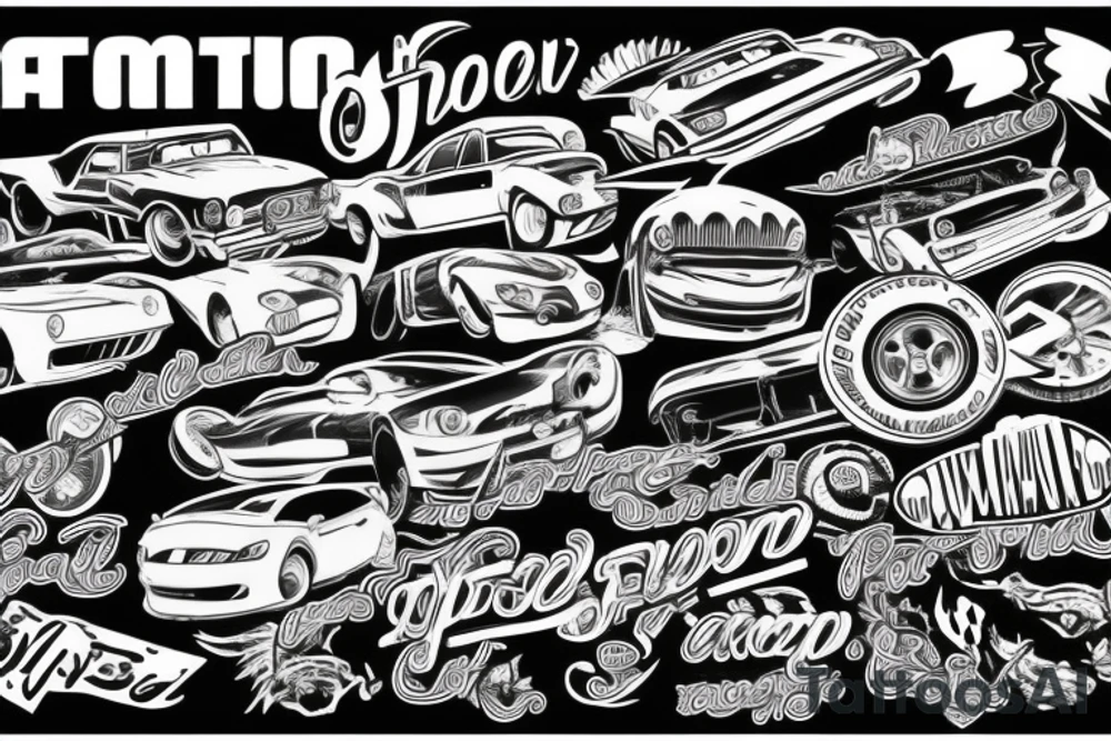 cars tattoo idea