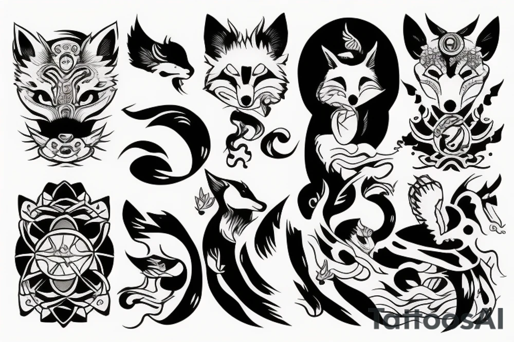 Kitsune tattoo idea