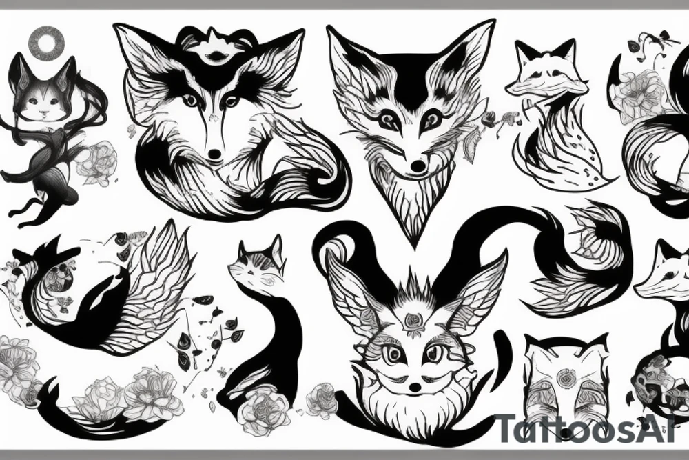 Kitsune tattoo idea