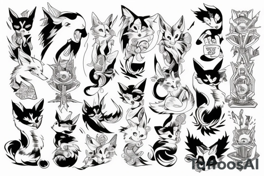 Kitsune tattoo idea