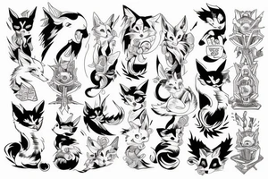 Kitsune tattoo idea