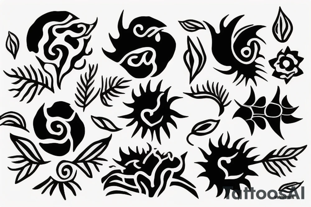 growing into sun tattoo idea