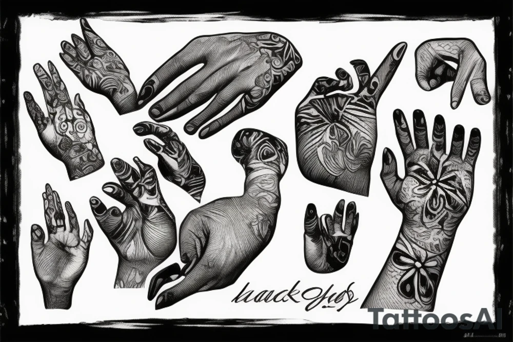 hands shaping clay tattoo idea