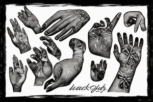 hands shaping clay tattoo idea