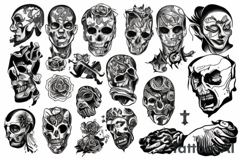 Pain of man turning to power tattoo idea