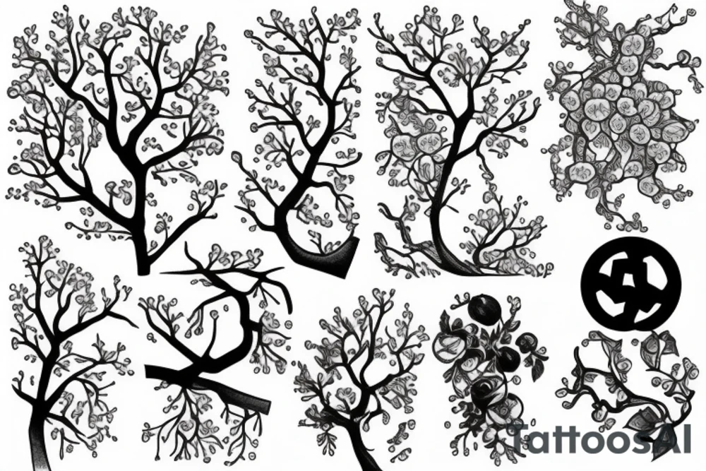 cherry tree tattoo idea