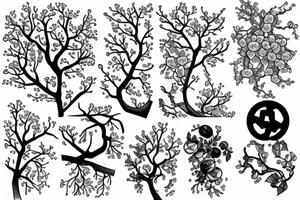 cherry tree tattoo idea