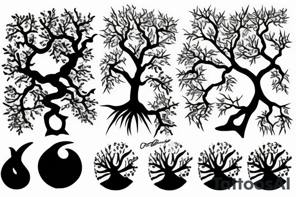 bonzai tree tattoo idea