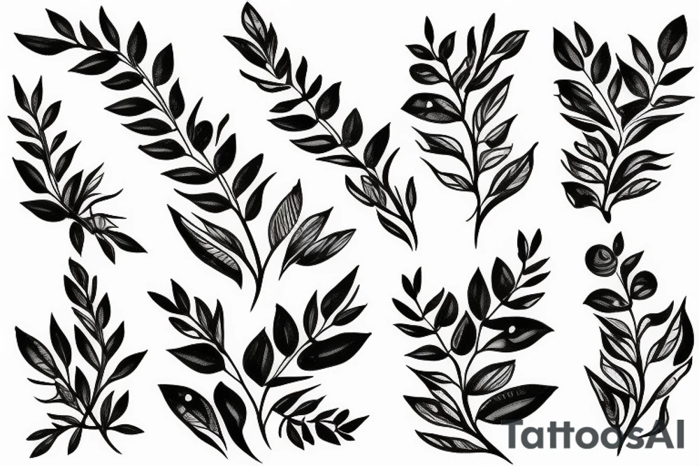 mountain laurel flower tattoo idea