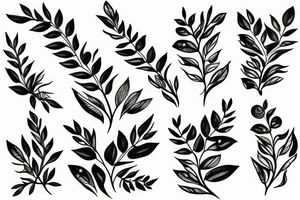 mountain laurel flower tattoo idea