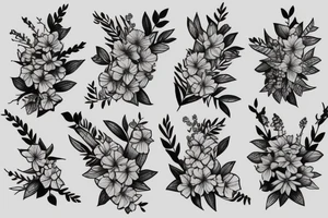 mountain laurel flower tattoo idea