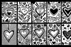 Small heart besides an arrowhead tattoo idea