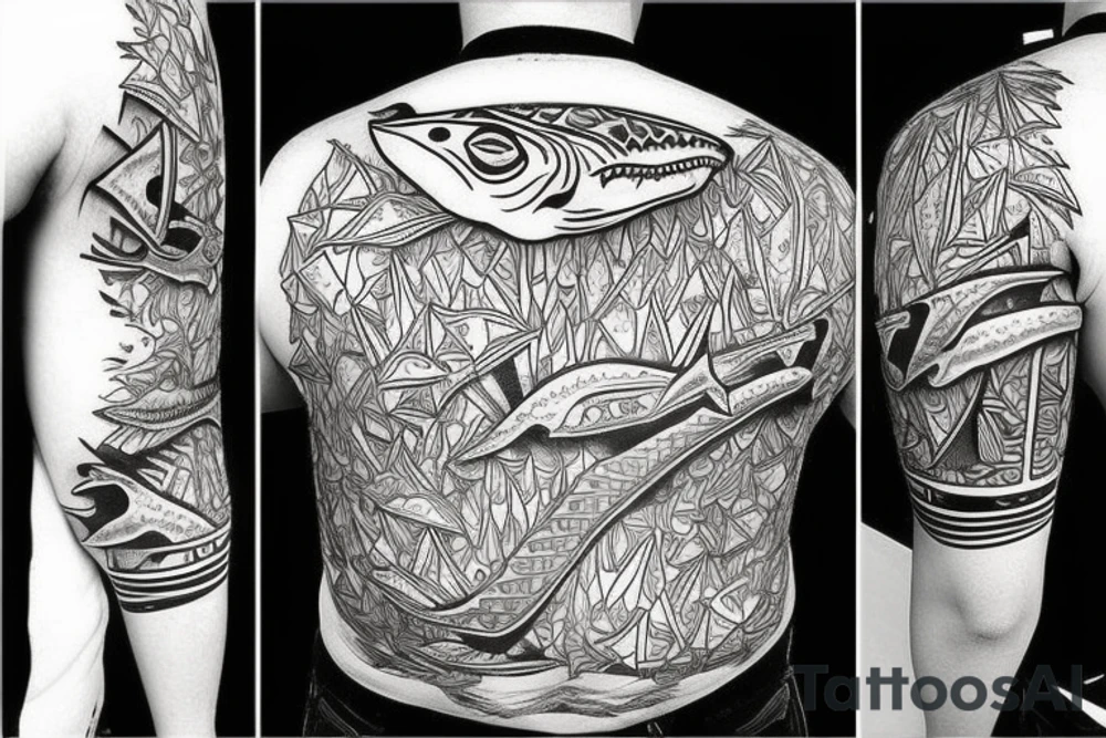 Shark jaws tattoo idea