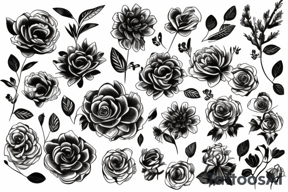 flowers tattoo idea