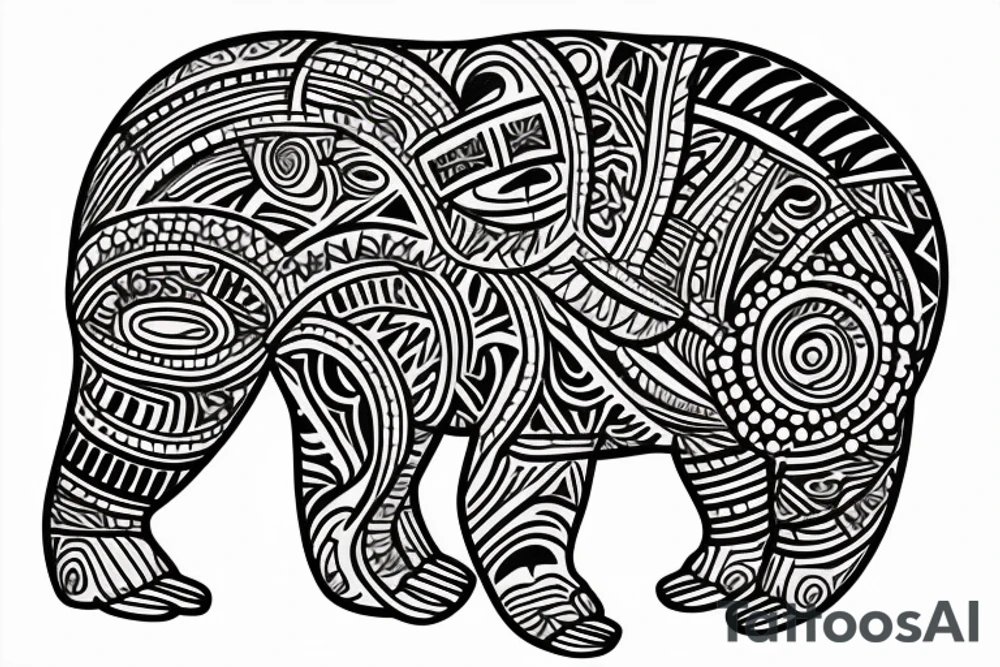 polar bear tattoo idea