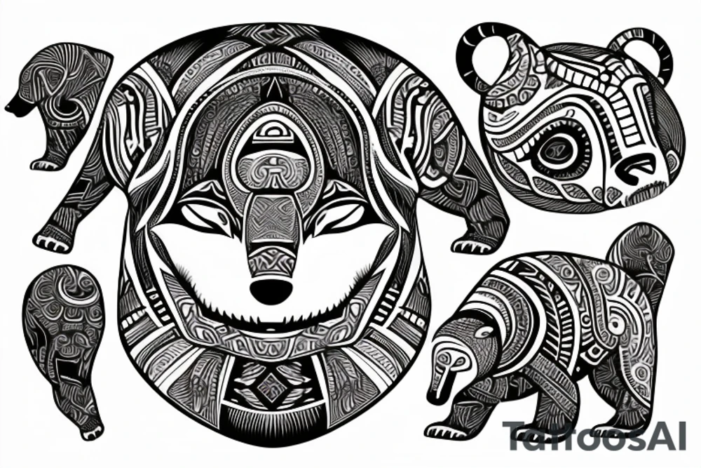polar bear tattoo idea
