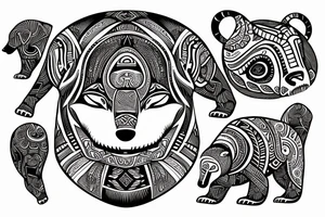 polar bear tattoo idea