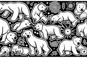 polar bear tattoo idea