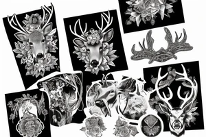 Sull of a deer and a wof tattoo idea