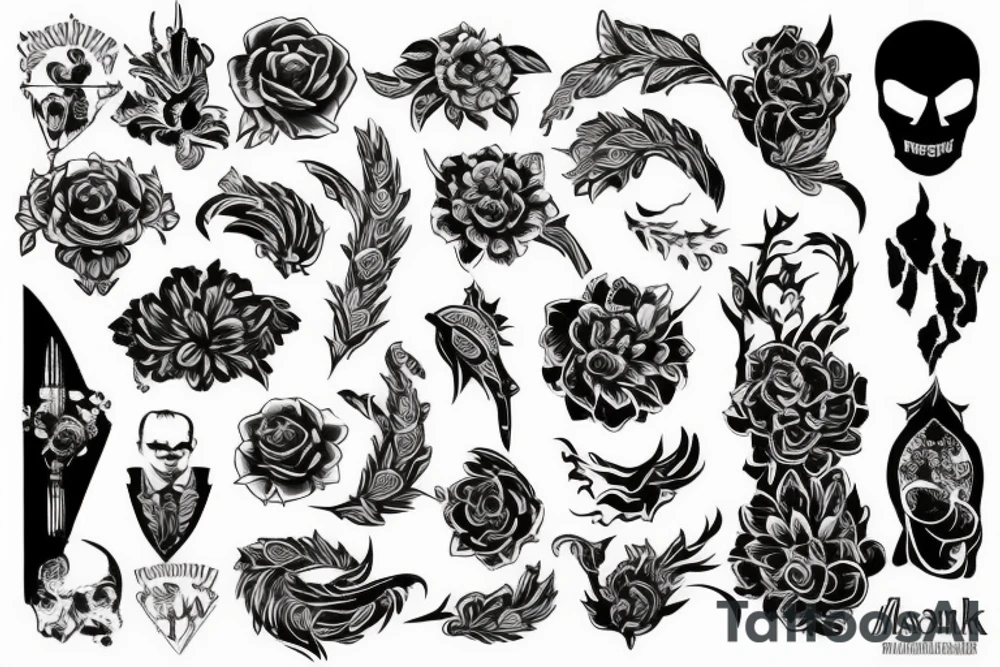 японский демон tattoo idea