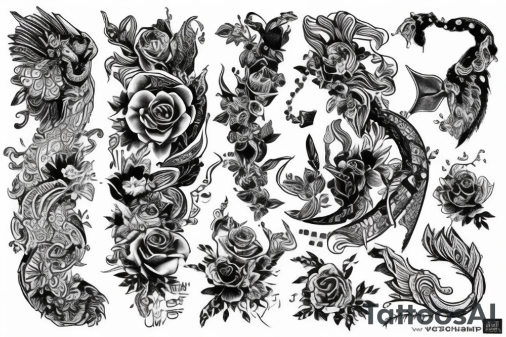 японский демон tattoo idea