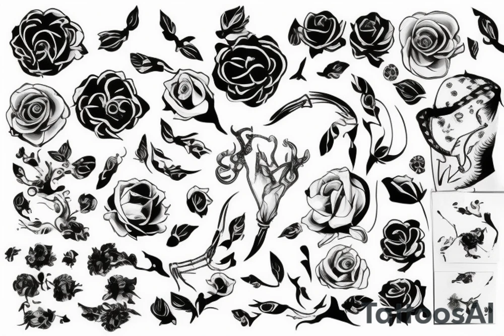 японский демон tattoo idea