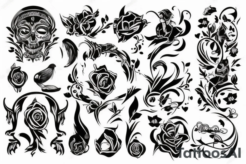 японский демон tattoo idea