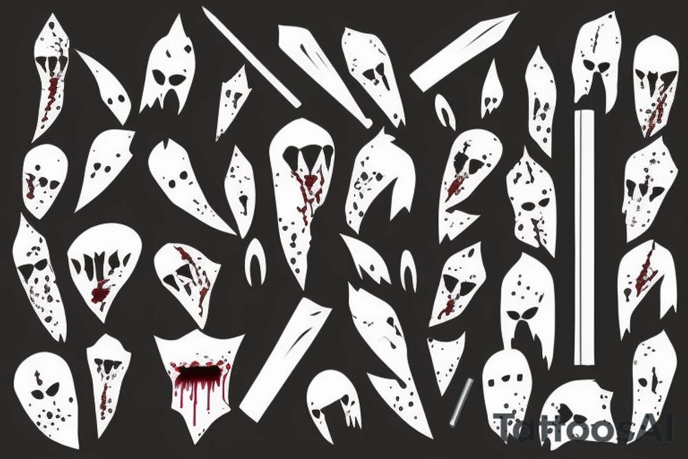 Katana dripping with blood tattoo idea