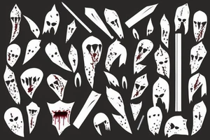 Katana dripping with blood tattoo idea