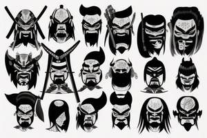Oni samurai tattoo idea