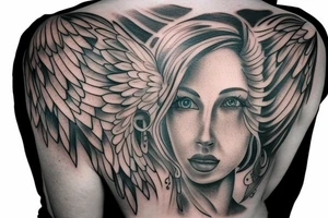 Angel shoulder tattoo tattoo idea