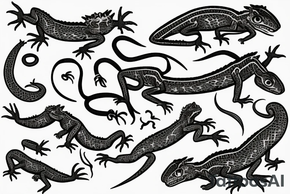 Lizard tattoo idea