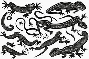Lizard tattoo idea