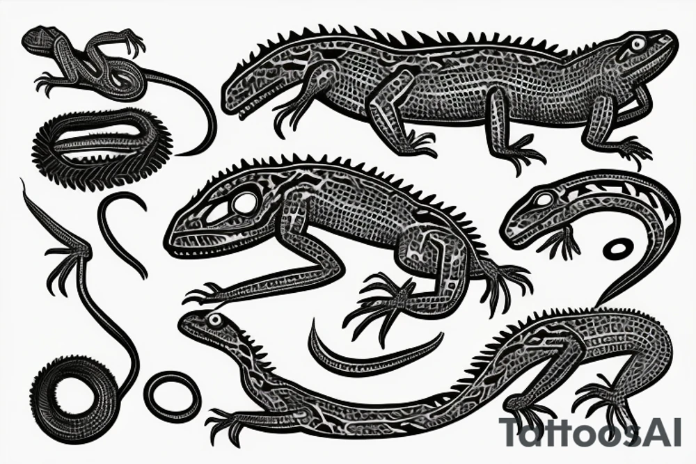 Lizard tattoo idea