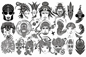 Astrology, Greek god, man tattoo idea