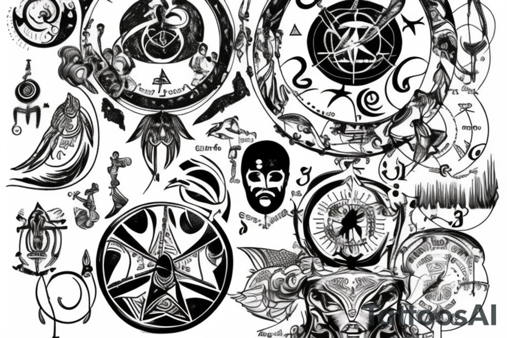 Astrology, Greek god, man tattoo idea