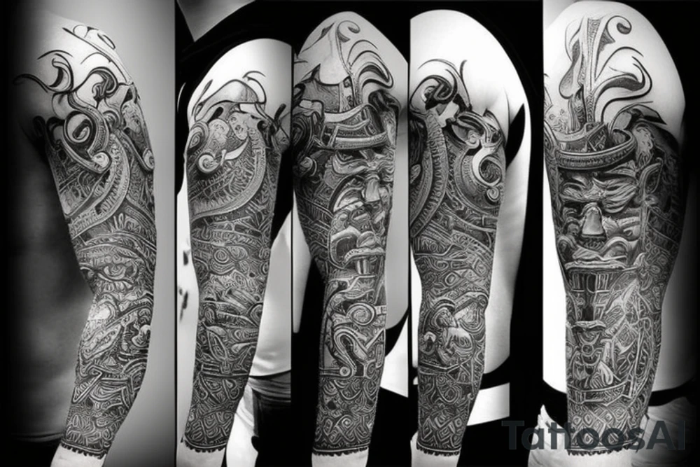 Something that goes well with mythological themes and travel theme to male biceps. tattoo idea