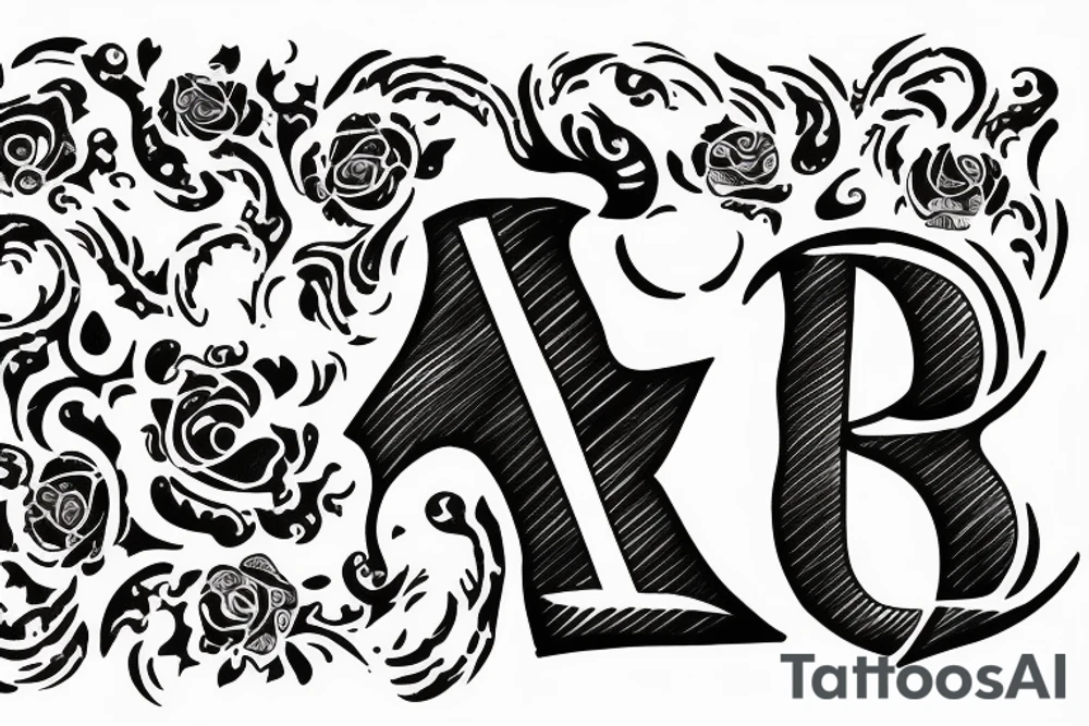 the word Ram written in Hindi tattoo idea